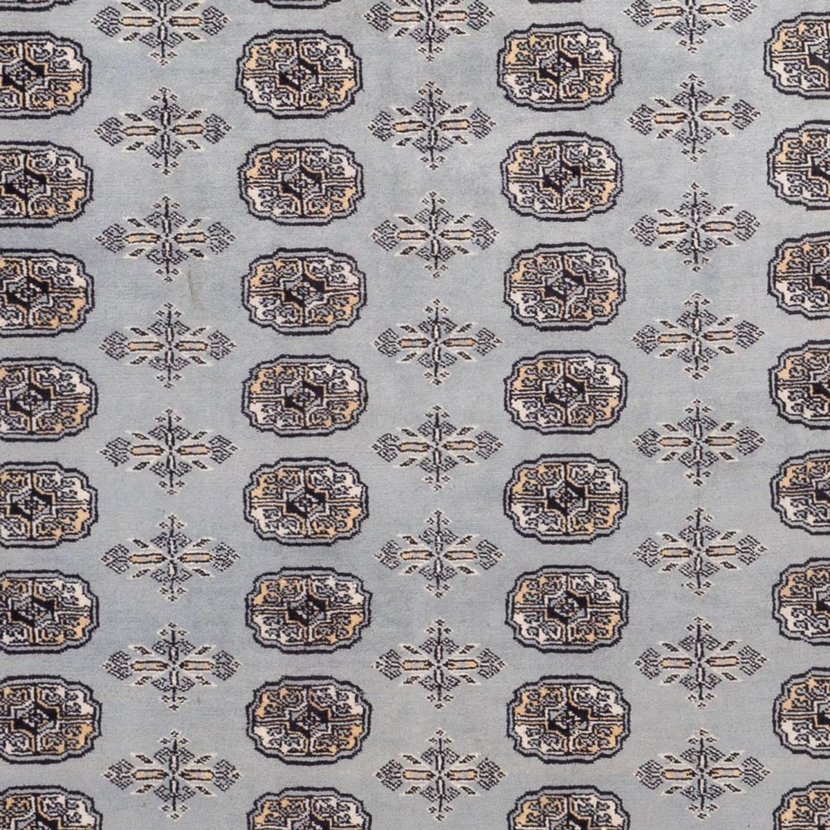 Tapis afghan - Boukhara - 310 x 207 cm - bleu ciel