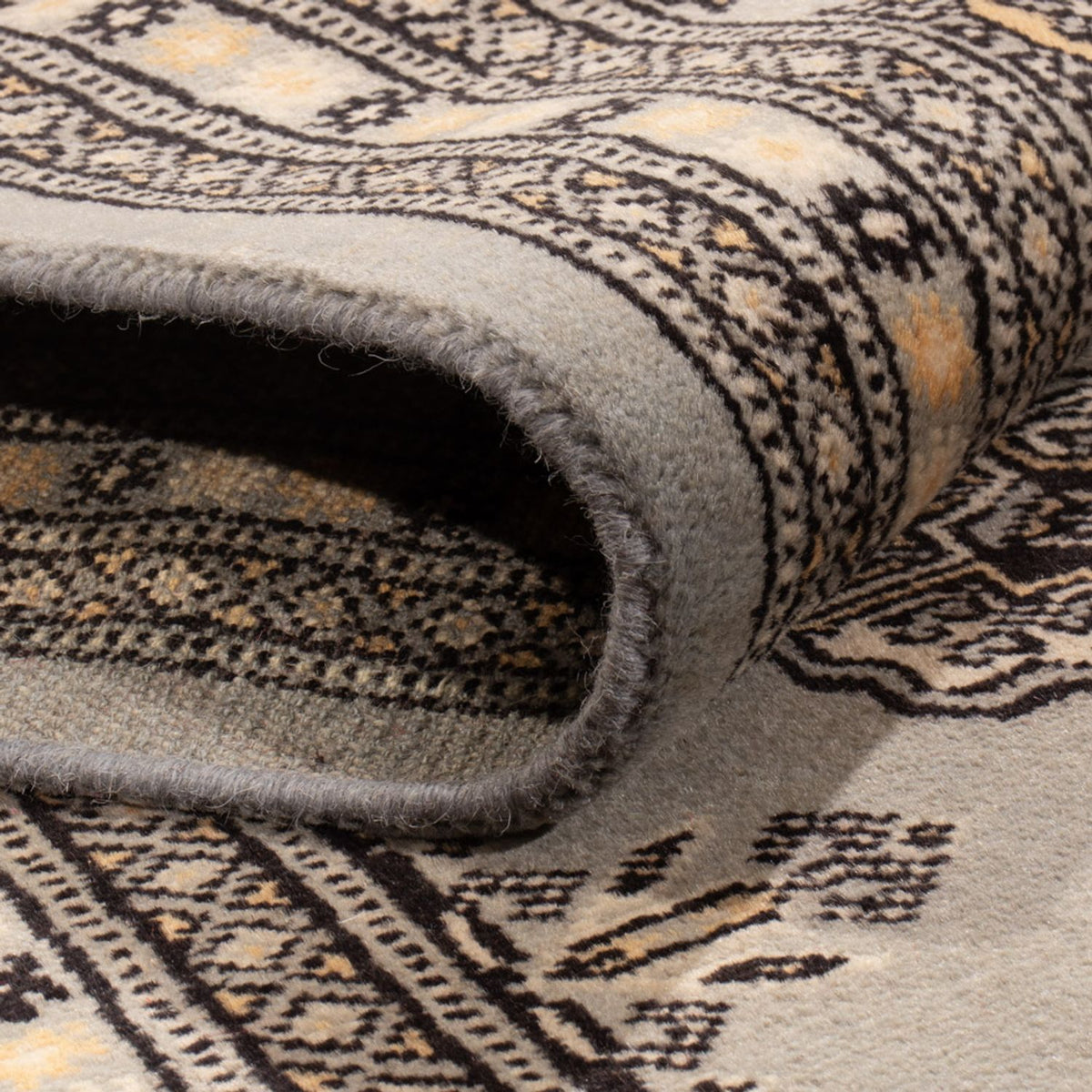 Tapis afghan - Boukhara - 310 x 207 cm - bleu ciel