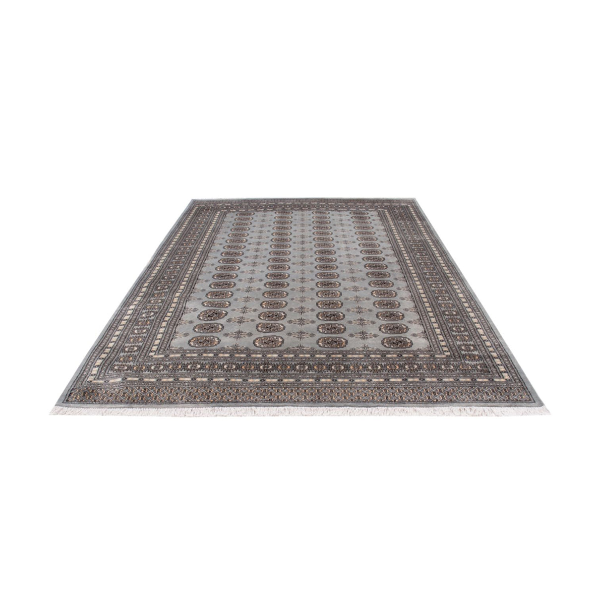 Tapis afghan - Boukhara - 310 x 207 cm - bleu ciel