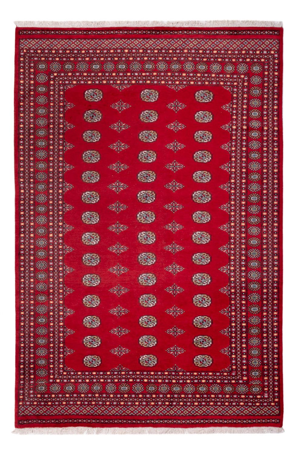 Tapis afghan - Boukhara - 303 x 205 cm - rouge