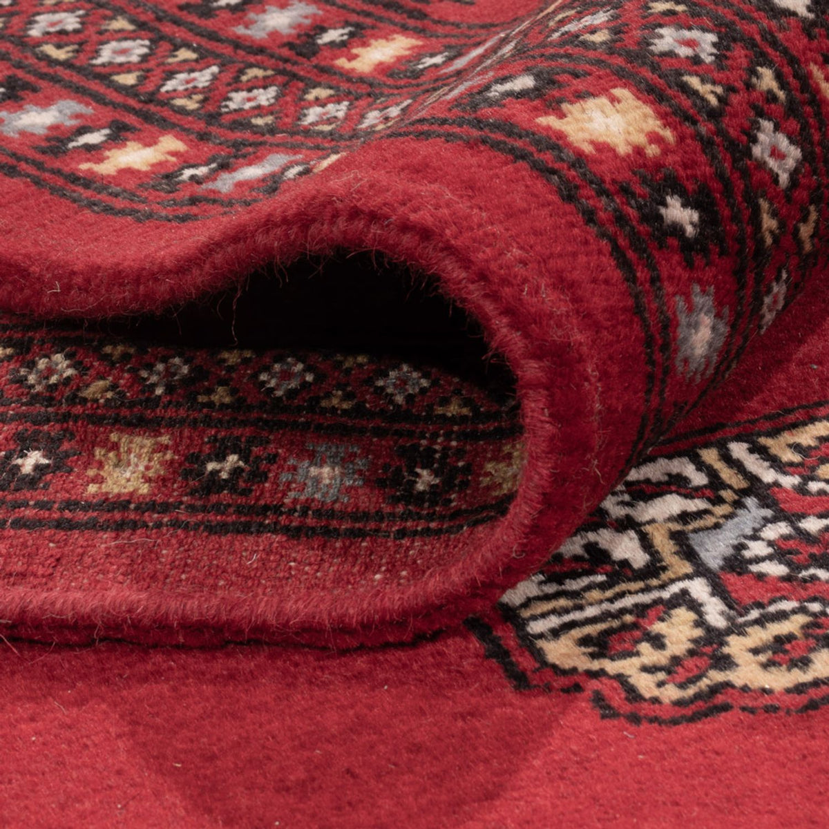 Tapis afghan - Boukhara - 303 x 205 cm - rouge