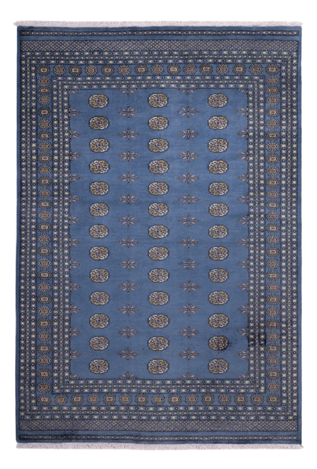 Tapis afghan - Boukhara - 305 x 203 cm - bleu