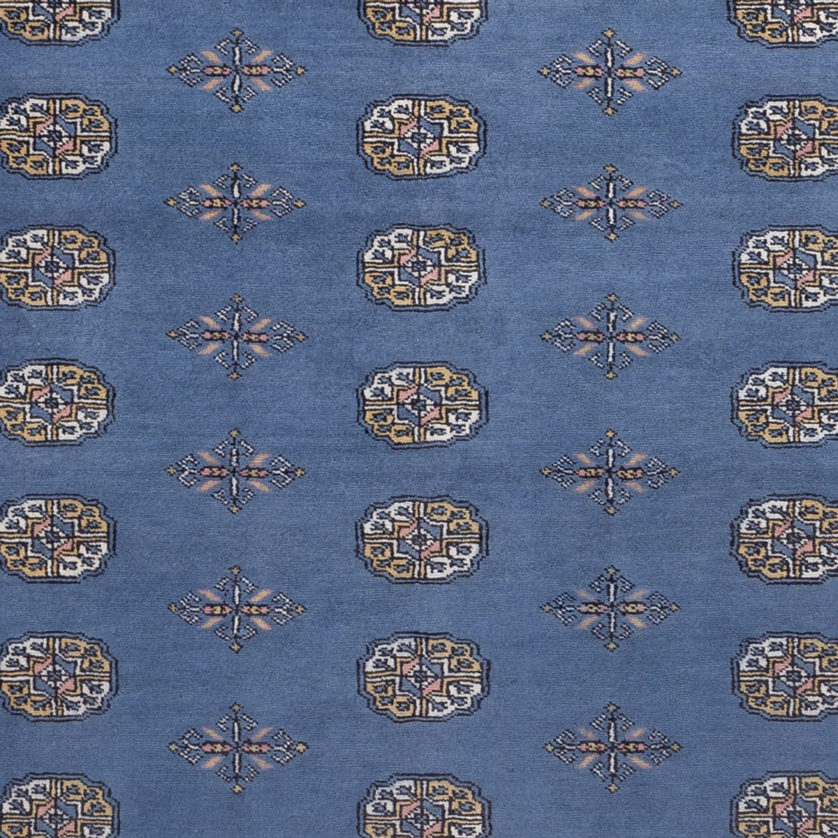 Tapis afghan - Boukhara - 305 x 203 cm - bleu