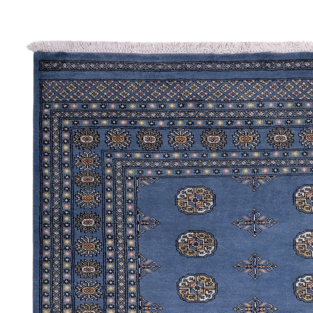 Tapis afghan - Boukhara - 305 x 203 cm - bleu