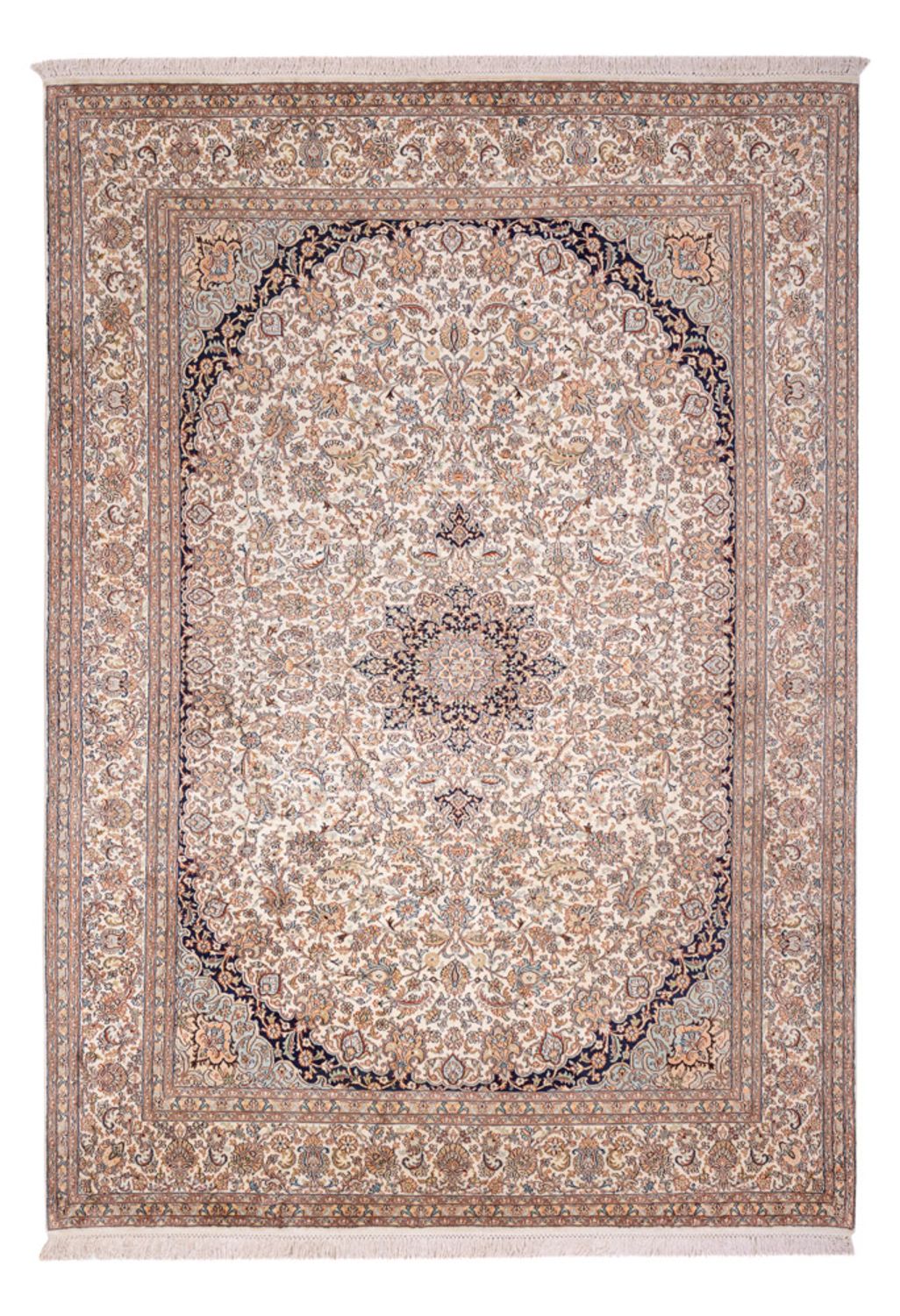 Tapis en soie - Soie du Cachemire - 309 x 213 cm - sable
