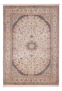 Tapis en soie - Soie du Cachemire - 309 x 213 cm - sable