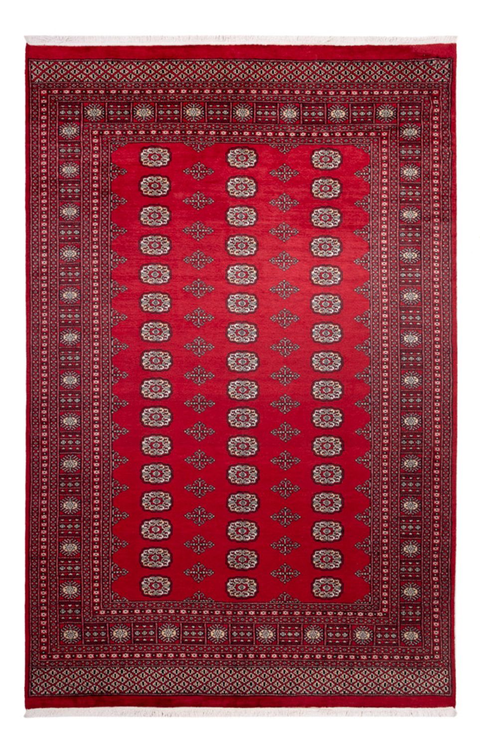 Tapis afghan - Boukhara - 306 x 197 cm - rouge