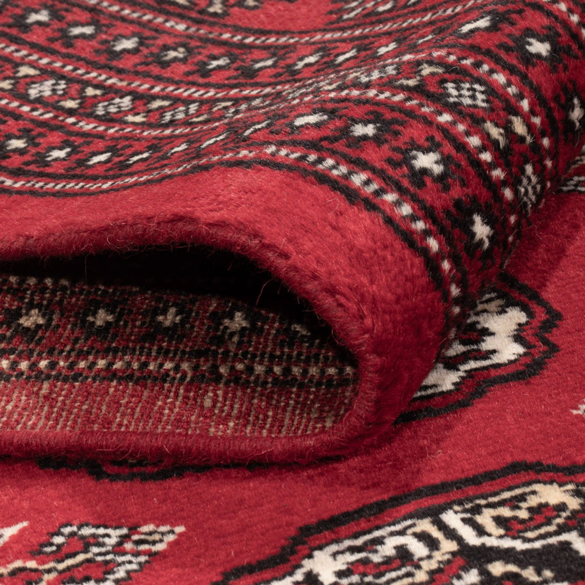 Tapis afghan - Boukhara - 302 x 199 cm - rouge
