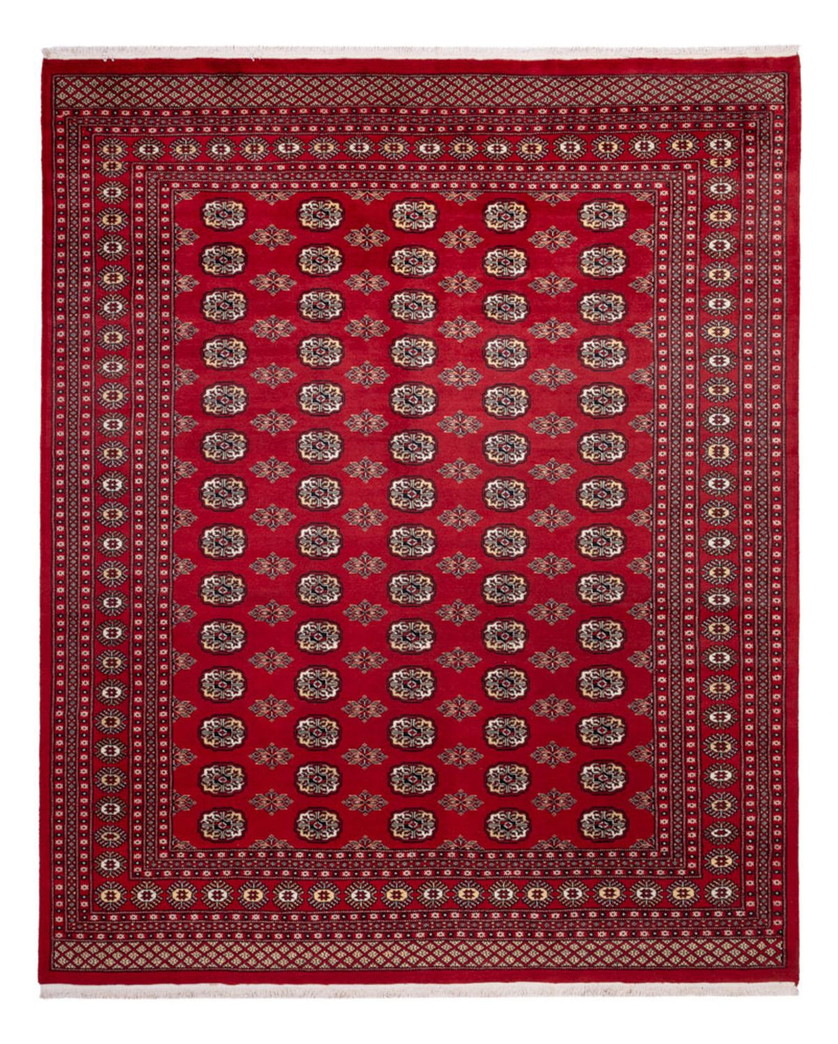 Tapis afghan - Boukhara - 301 x 245 cm - rouge