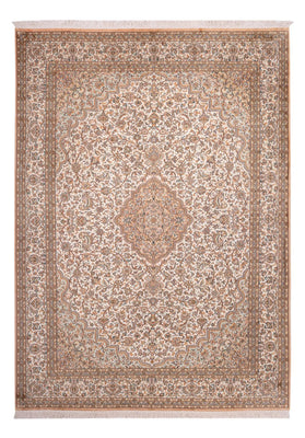 Tapis en soie - Soie du Cachemire - 290 x 205 cm - sable