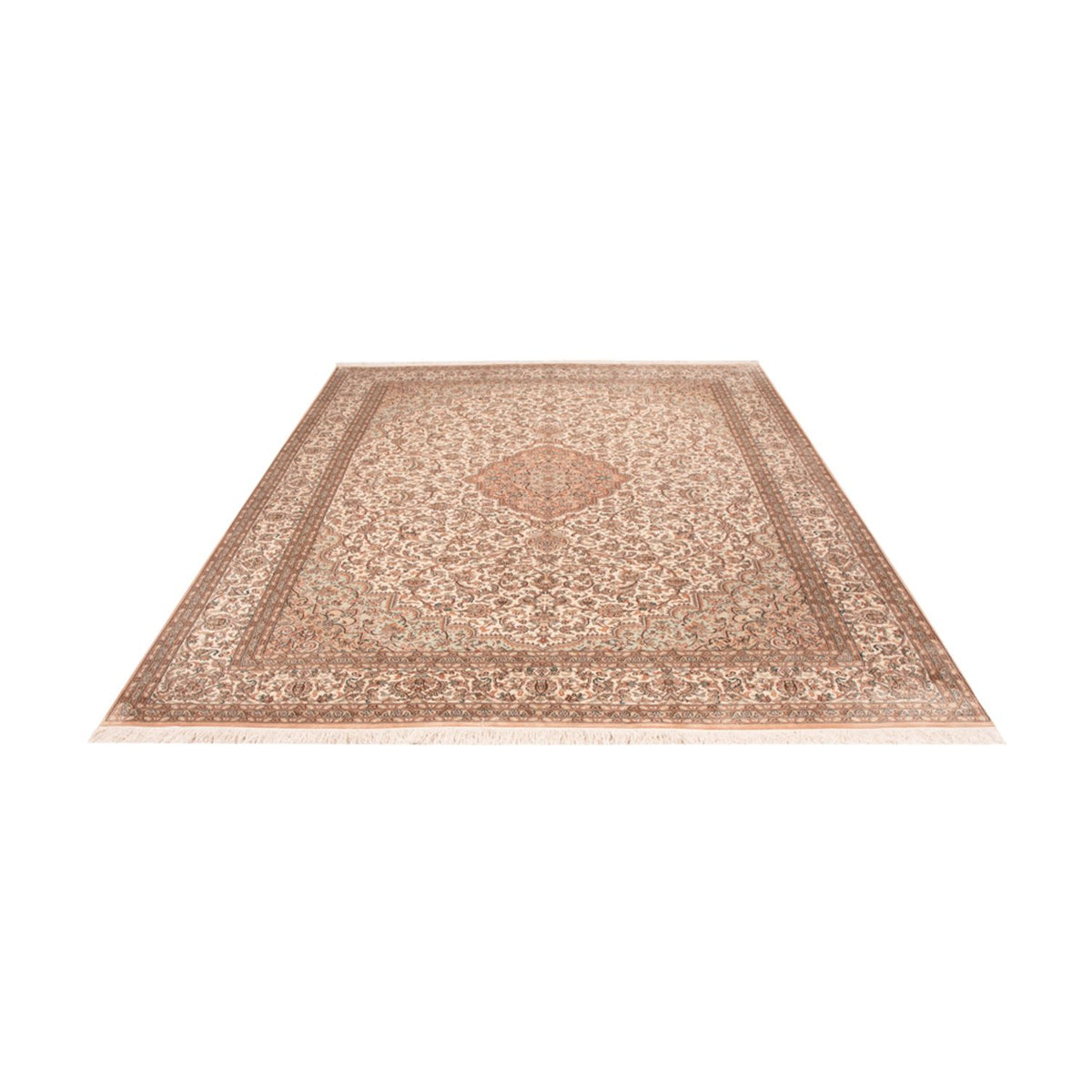 Tapis en soie - Soie du Cachemire - 290 x 205 cm - sable