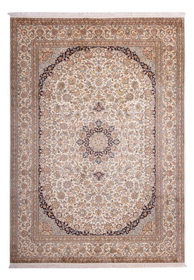 Tapis en soie - Soie du Cachemire - 309 x 217 cm - sable