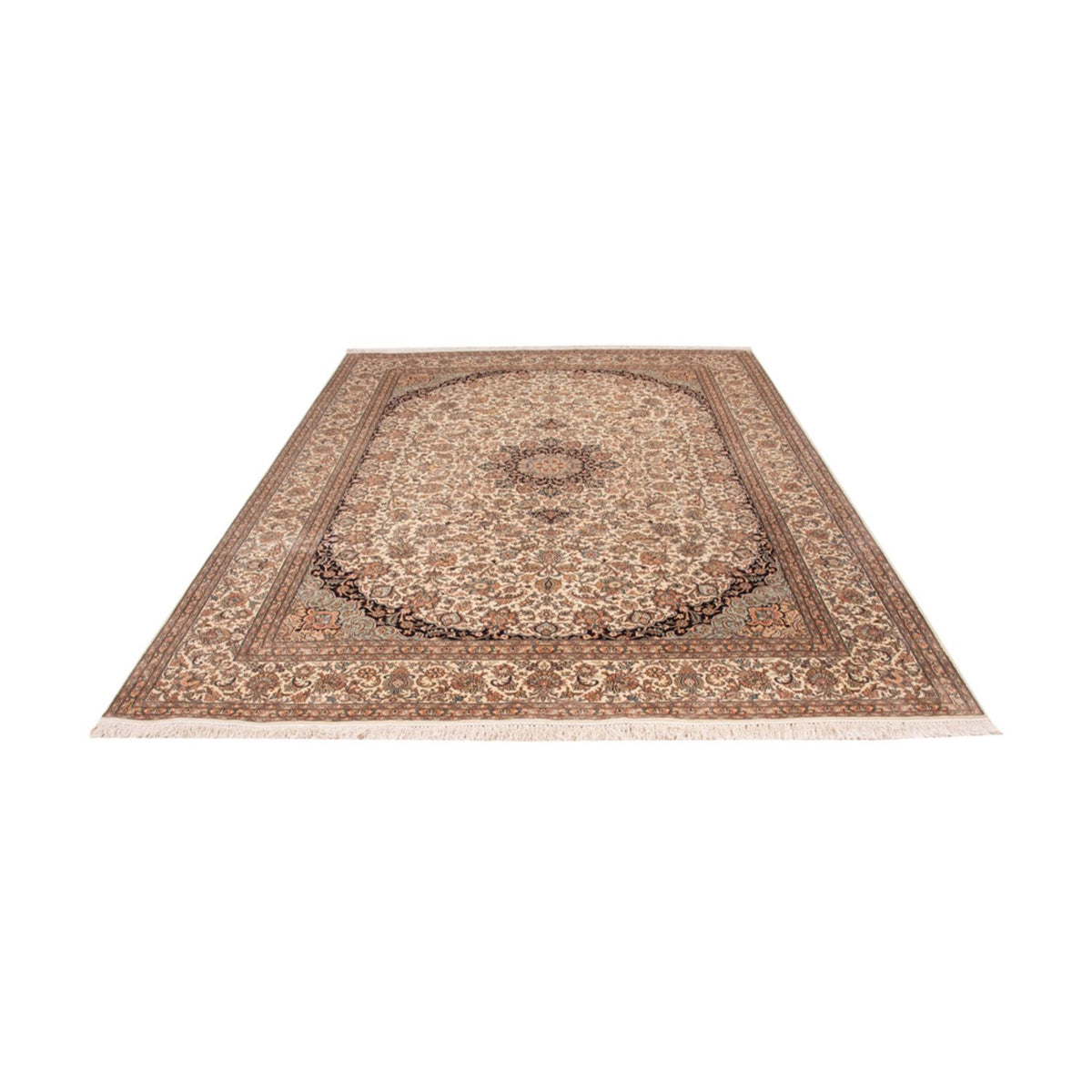 Tapis en soie - Soie du Cachemire - 309 x 217 cm - sable