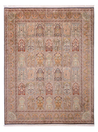 Tapis en soie - Soie du Cachemire - 308 x 242 cm - beige foncé