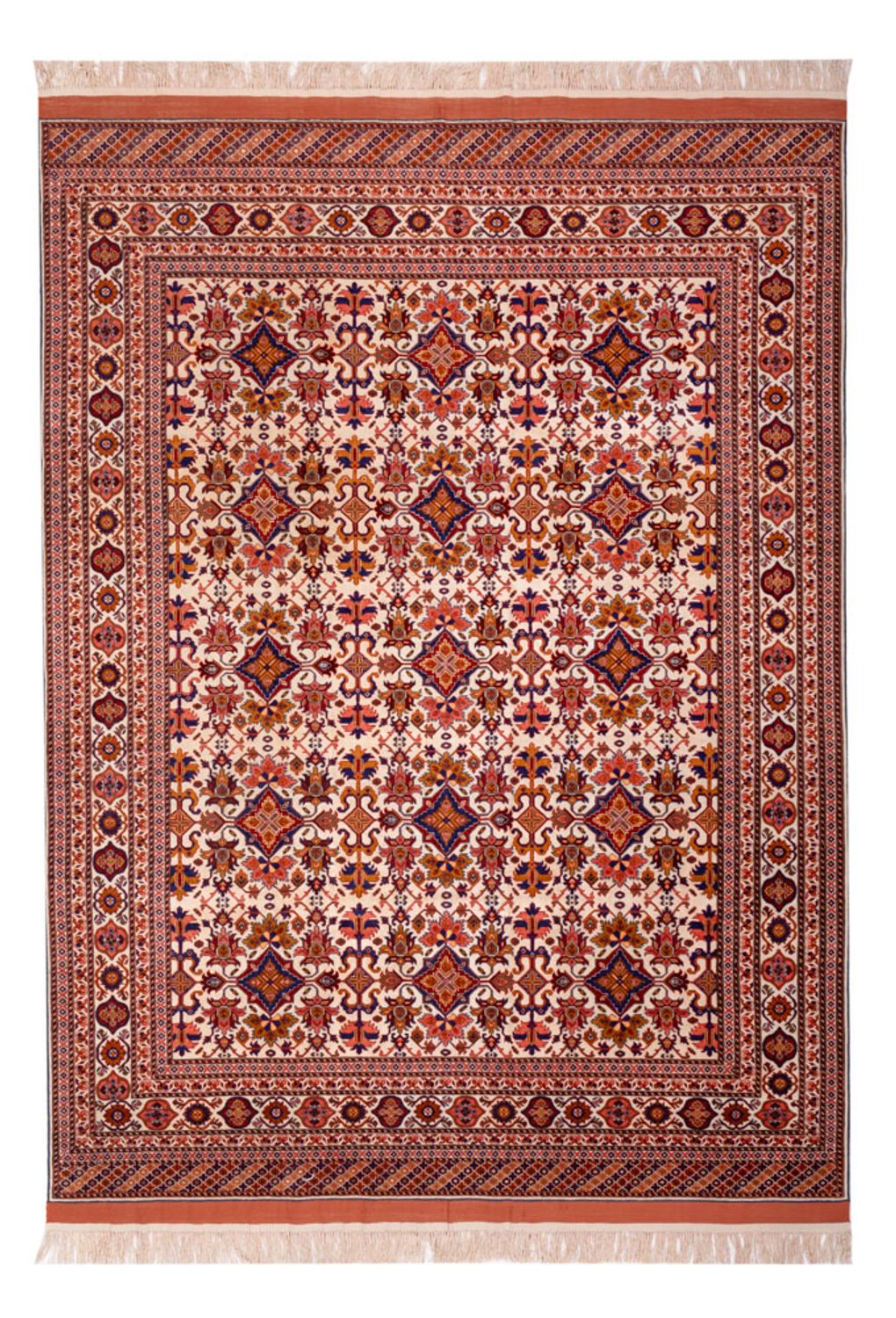 Tapis en soie - Soie afghane - 282 x 205 cm - marron