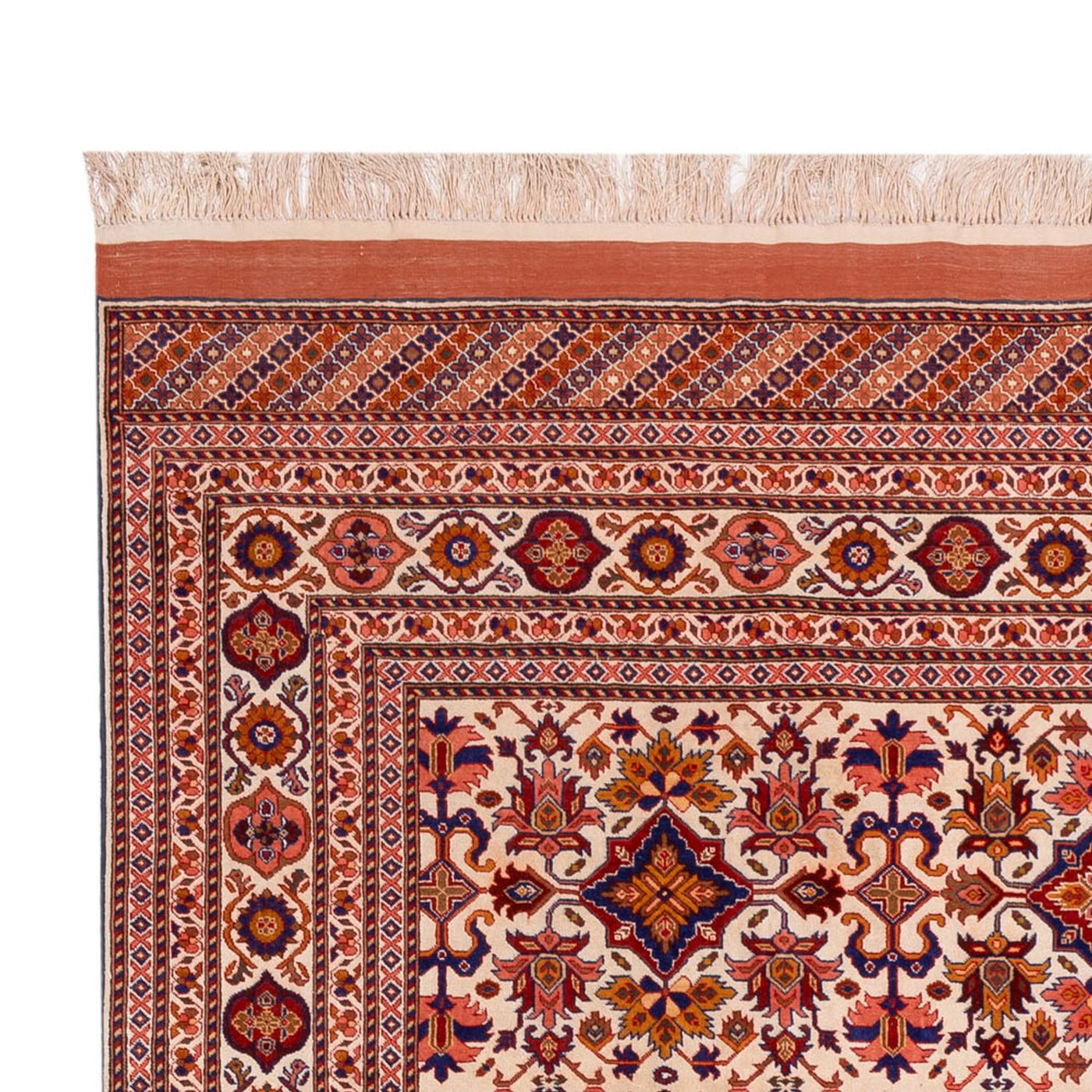 Tapis en soie - Soie afghane - 282 x 205 cm - marron