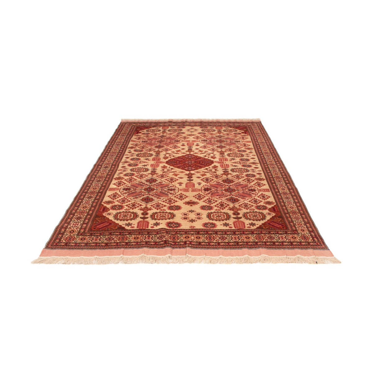 Tapis en soie - Soie afghane - 288 x 217 cm - rouge clair