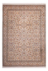 Tapis en soie du Cachemire Tapis 213x305cm - Tapis oriental - Rectangle / Sable / 213 x 305 cm Rectangle