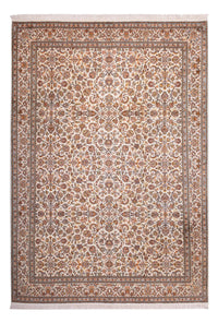 Tapis en soie - Soie du Cachemire - 305 x 213 cm - sable