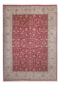 Tapis en soie - Soie du Cachemire - 302 x 216 cm - rouge