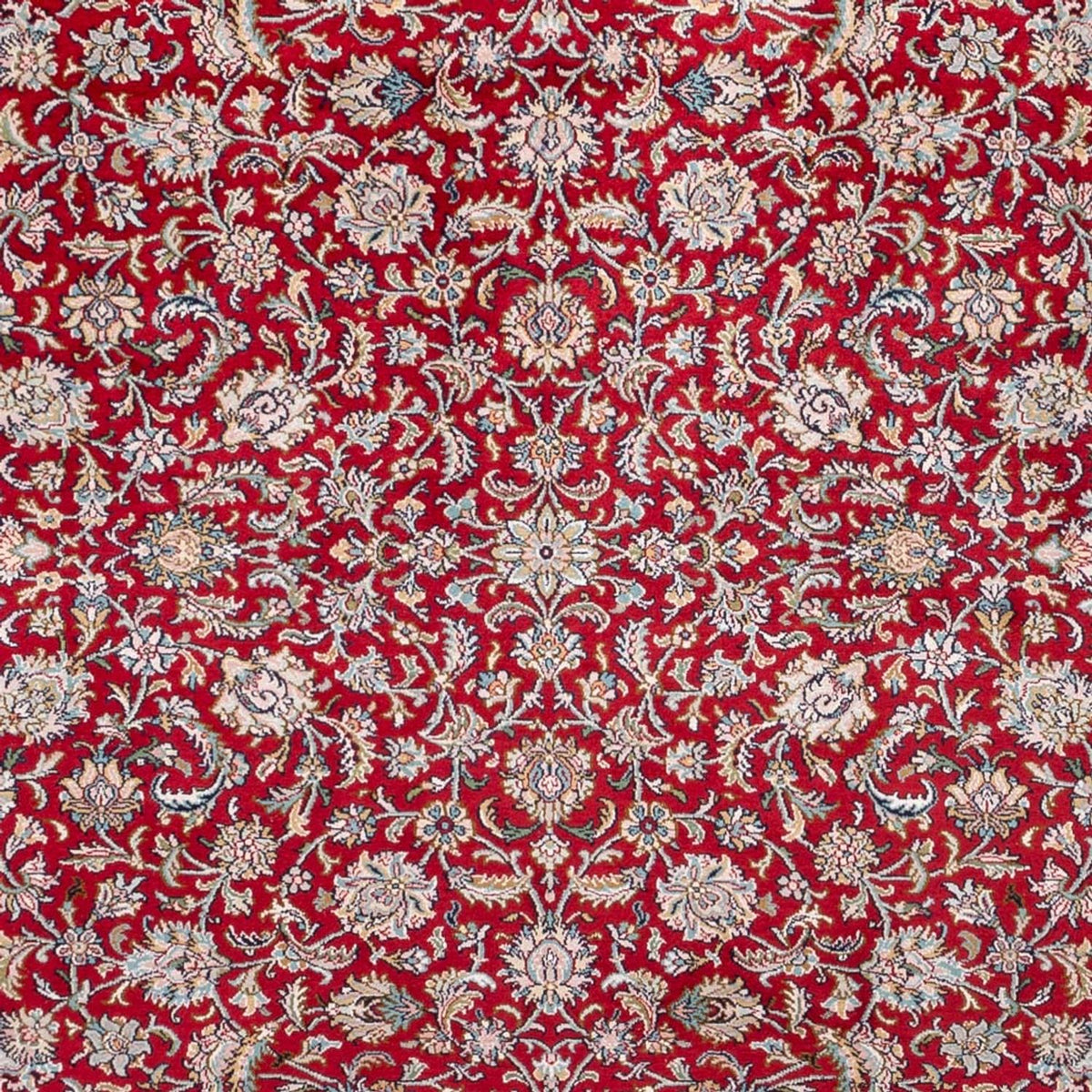 Tapis en soie - Soie du Cachemire - 302 x 216 cm - rouge