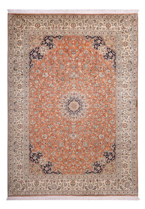 Seidenteppich - Kaschmir Seide - 306 x 220 cm - terrakotta