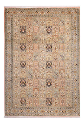 Tapis en soie - Soie du Cachemire - 316 x 220 cm - beige foncé