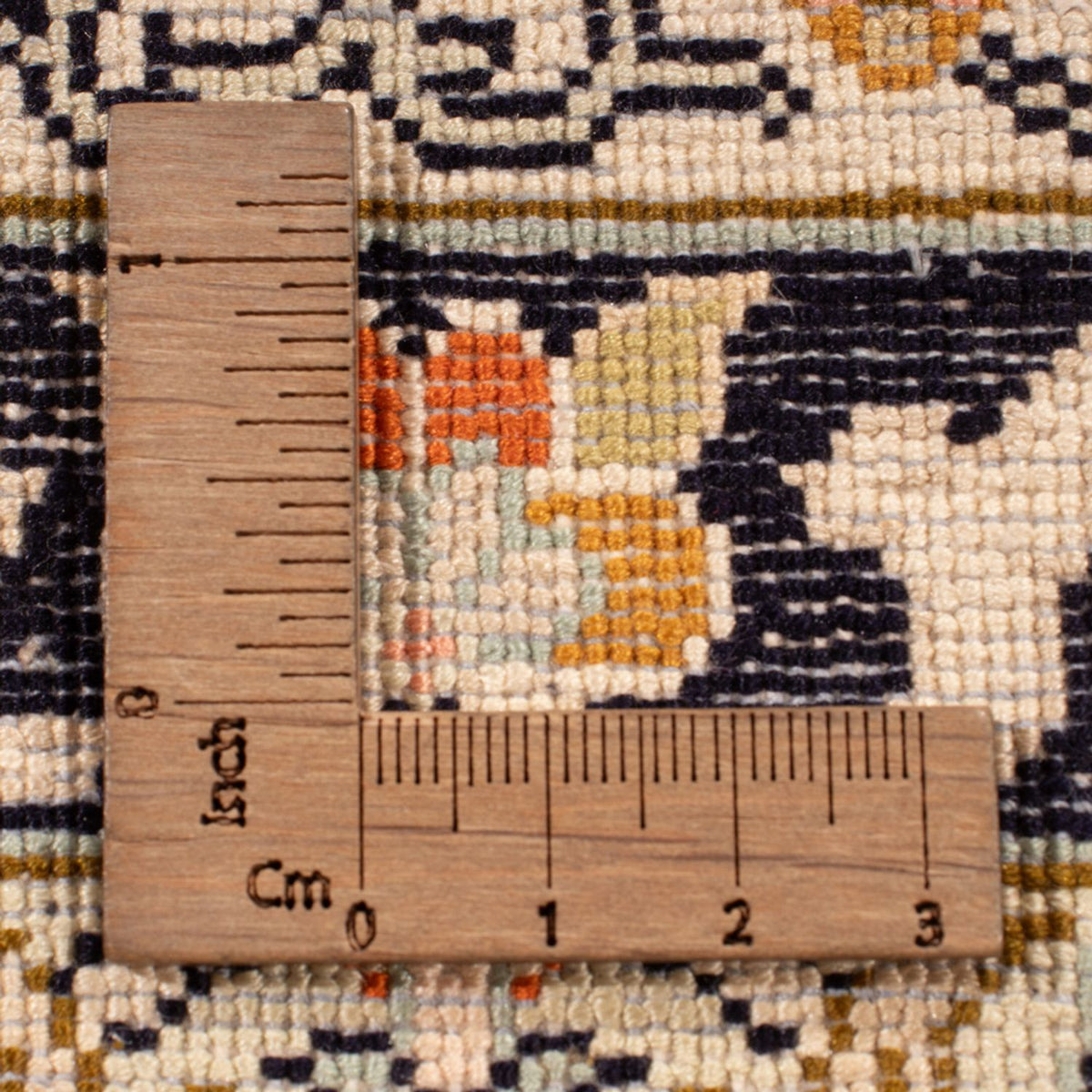 Tapis en soie - Soie du Cachemire - 316 x 220 cm - beige foncé