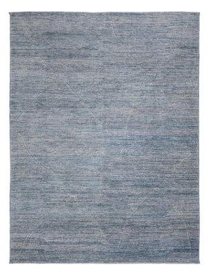 Tapis berbère - 360 x 274 cm - bleu de mer