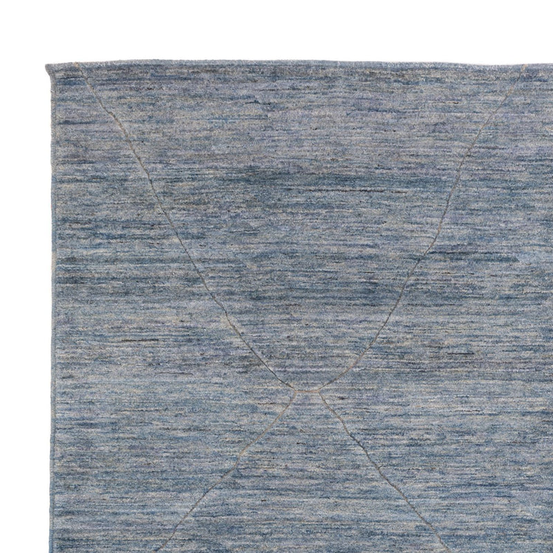 Tapis berbère - 360 x 274 cm - bleu de mer