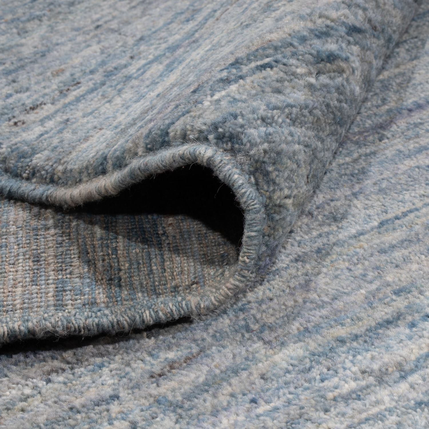 Tapis berbère - 360 x 274 cm - bleu de mer