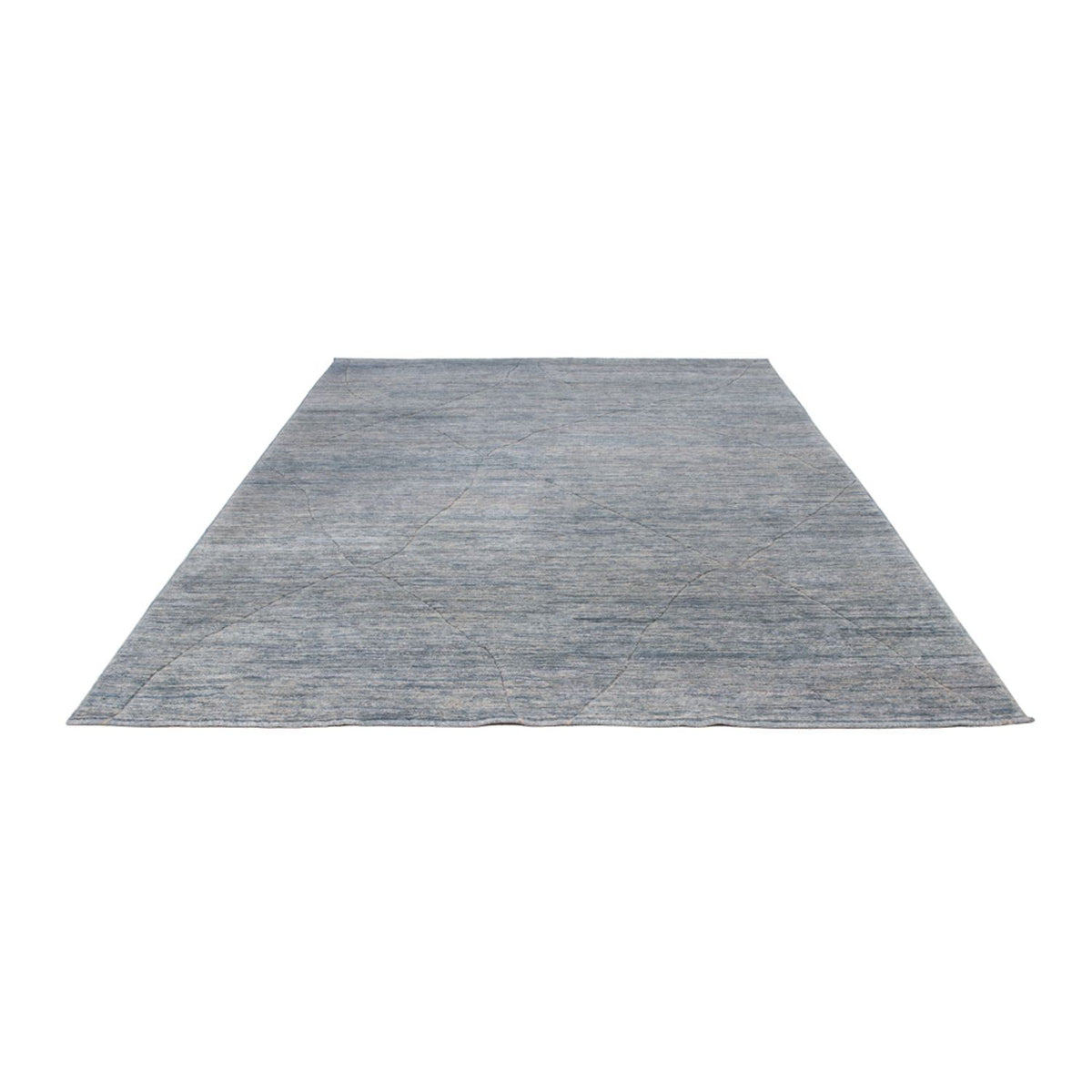 Tapis berbère - 360 x 274 cm - bleu de mer