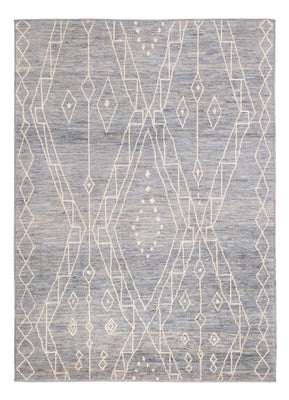 Tapis berbère - 208 x 148 cm - bleu de mer