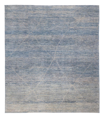 Tapis berbère - 298 x 258 cm - bleu de mer