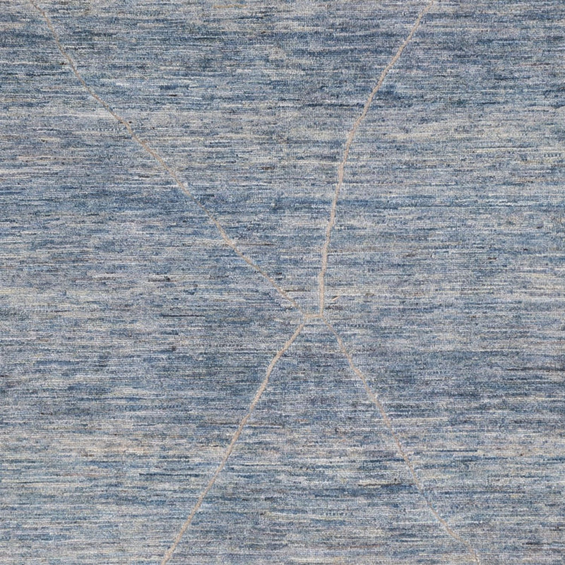 Tapis berbère - 298 x 258 cm - bleu de mer