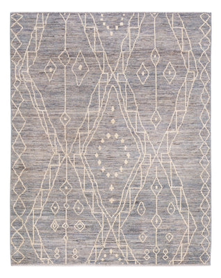 Tapis berbère - 198 x 156 cm - bleu de mer