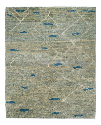 Tapis berbère - 199 x 160 cm - vert clair