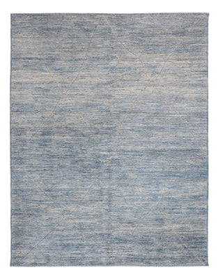 Tapis berbère - 196 x 154 cm - bleu de mer