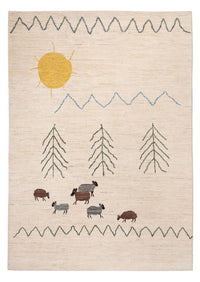 Tapis berbère - 242 x 170 cm - crème