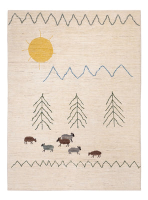 Tapis berbère - 232 x 170 cm - crème