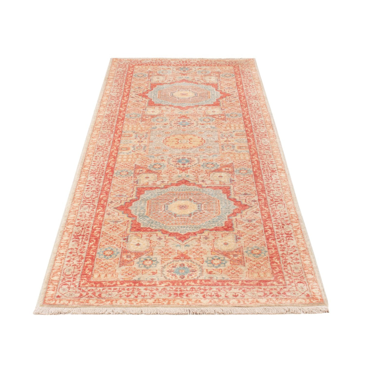 Tapis de couloir Tapis Ziegler - Ariana - 248 x 82 cm - rouge clair