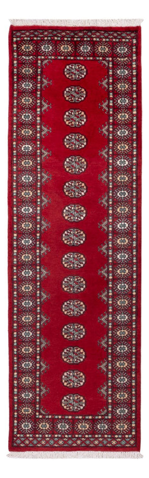 Tapis de couloir Tapis Pakistani - 255 x 77 cm - rouge