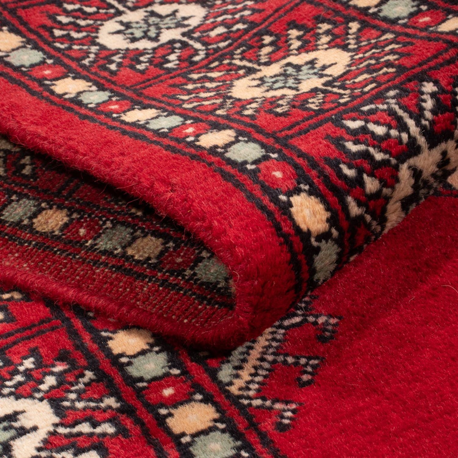Tapis de couloir Tapis Pakistani - 255 x 77 cm - rouge