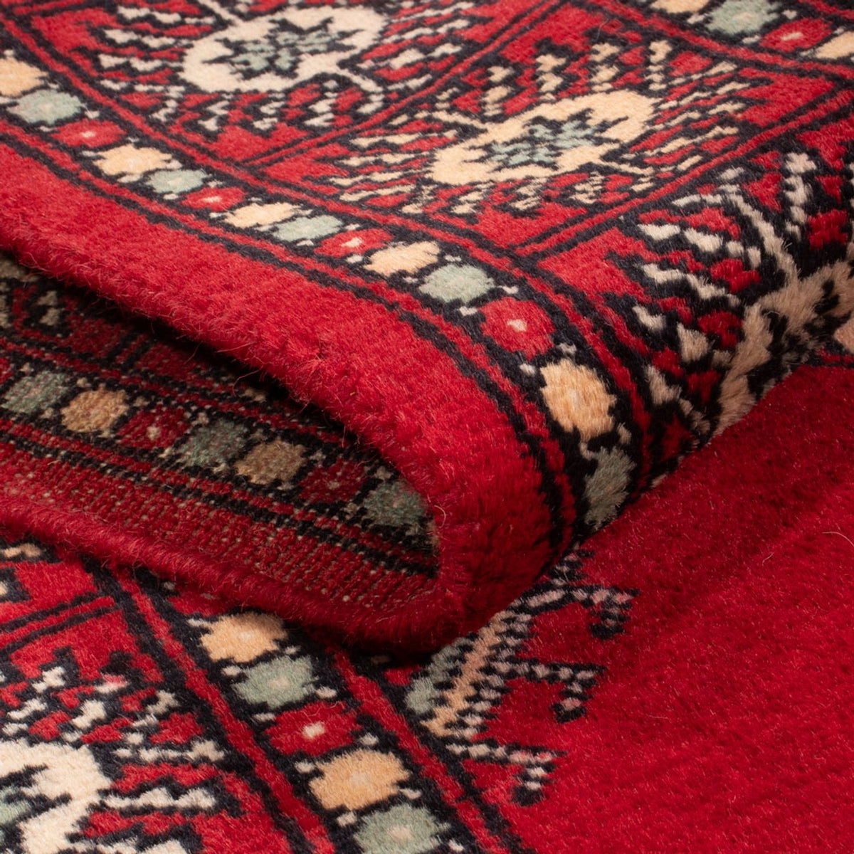 Tapis de couloir Tapis Pakistani - 255 x 77 cm - rouge