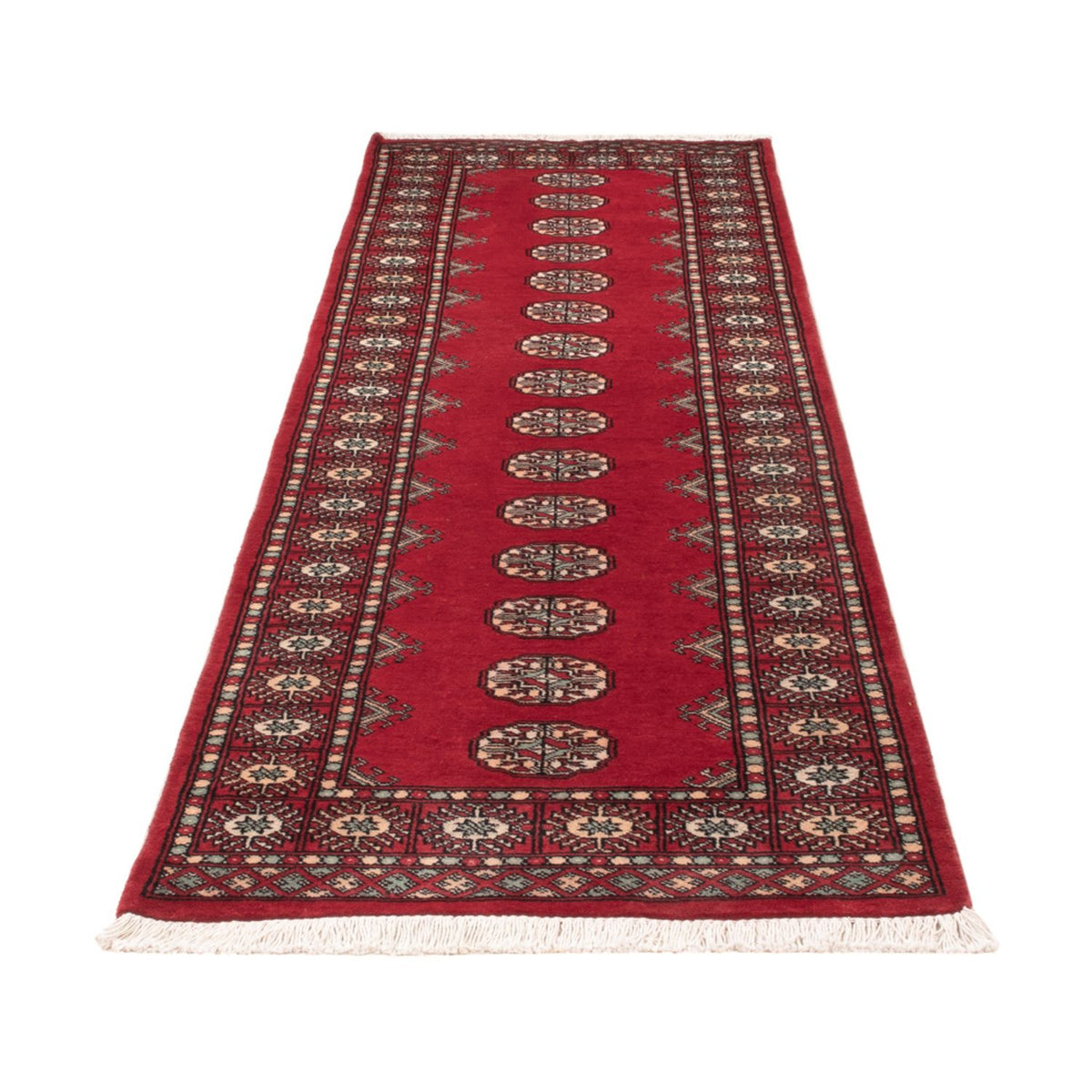 Tapis de couloir Tapis Pakistani - 255 x 77 cm - rouge