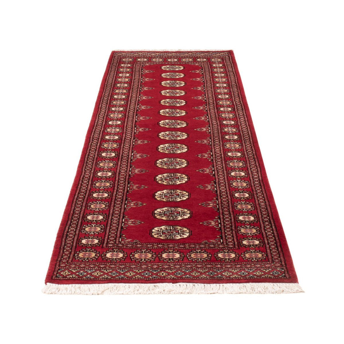 Tapis de couloir Tapis Pakistani - 246 x 77 cm - rouge