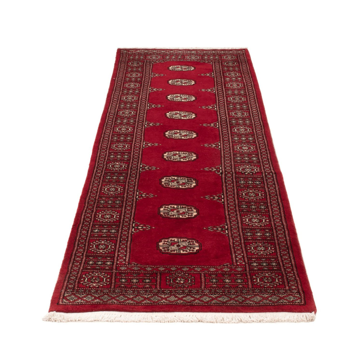 Tapis de couloir Tapis Pakistani - 257 x 75 cm - rouge