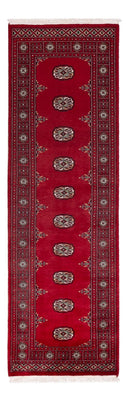 Tapis de couloir Tapis Pakistani - 242 x 76 cm - rouge