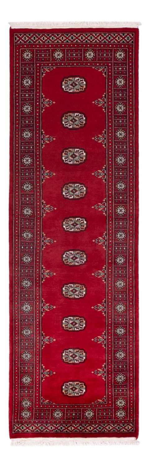 Tapis de couloir Tapis Pakistani - 242 x 76 cm - rouge