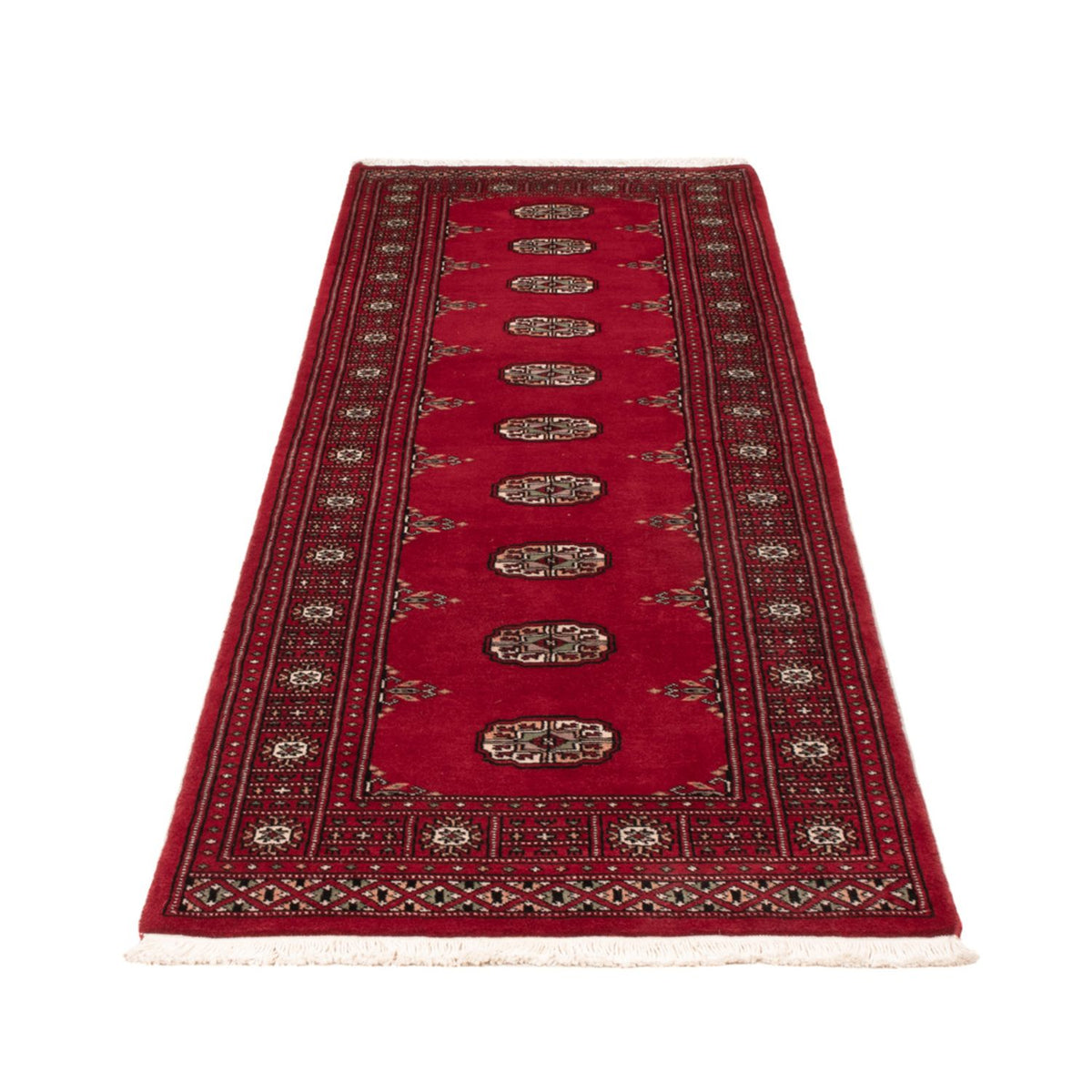 Tapis de couloir Tapis Pakistani - 242 x 76 cm - rouge